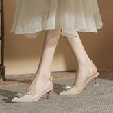 Women's Shallow Mouth Back Empty Stiletto High Heels