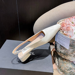 Women's Toe High Summer French Style All-matching Closed Heels