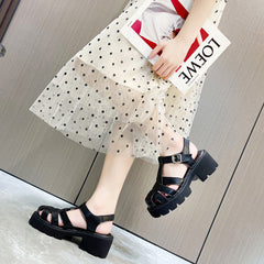 Versatile Women's High Platform Summer Chunky Heels