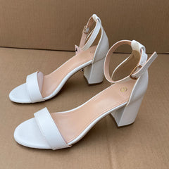 Versatile Women's Toe Buckle High Fashion Heels