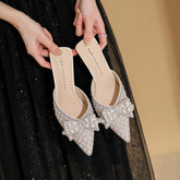 Women's Summer Including Refined French Style Bow Heels