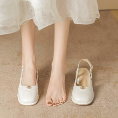 Women's Jane Classic Style Low-cut Chunky Sandals