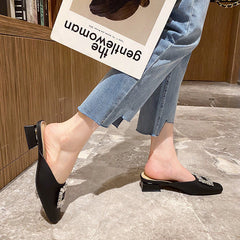 Women's Toe Half Outdoor Spring Fashion Muller Heels