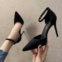Women's Summer High Stiletto Pointed Toe Shallow Mouth Strap Heels