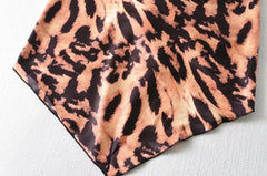 Estella Satin Tie Front Scarf Top