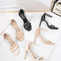 Open Toe Ankle Strap Heels GS237(6/8/10cm Heel)