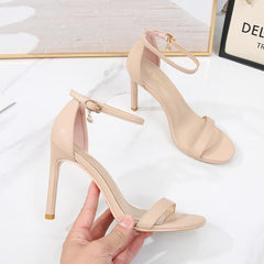 Open Toe Ankle Strap Heels GS237(6/8/10cm Heel)