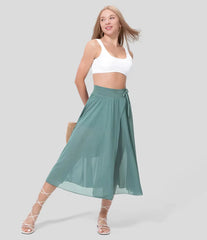 Flared skirt with pockets (2 in 1)