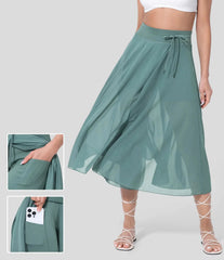 Flared skirt with pockets (2 in 1)