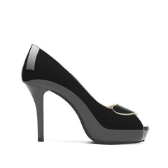 Peep Patent High Heels For Petite Feet GS391