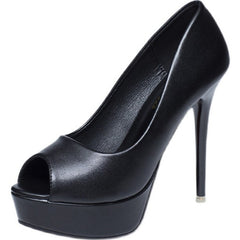 Peep Platfom High Heels For Small Feet DS187