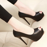 Peep Platfom High Heels For Small Feet DS187