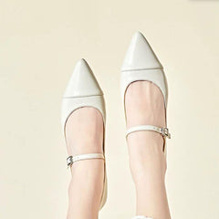 Petite Feet Block Heel Mary Jane Shoes ES97