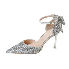 Petite Feet Glitter Ankle Strap Heels GS325