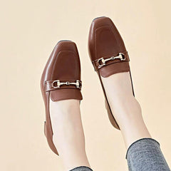 Petite Feet Ladies Block Heel Casual Loafers ES92