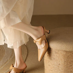 Petite Feet Pointy Slip On Heeled Shoes ANLE21