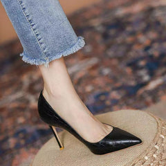 Petite Feet Printed High Heel Pumps(US Size 1-5) GS98