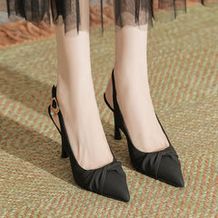 Petite Feet Size 1 Pointy Toe Slingback Heeled Shoes MS239