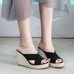 Petite Feet Slip On Wedge Sandals BS142