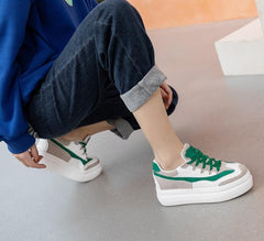 Petite Feet Suede Thicksole Lace Up Casual Shoes MS366