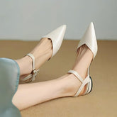 Petite Feet V Cut Low Heel Sandal Shoes FS92