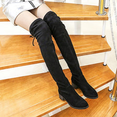 Petite Feet Slight Stretch Long Boots AS165
