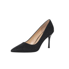 Petite Glitter High Heel Pump Shoes DS138