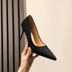 Petite Glitter High Heel Pump Shoes DS138
