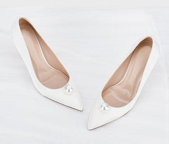 Petite Heels Wedding Silk Satin Shoes DS89