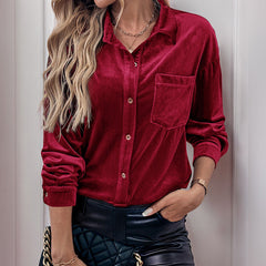 Petite Long Sleeved Shirts For Women PCD56