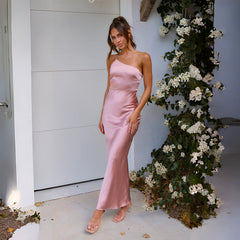 Petite One Shoulder Slim Long Dress PCD16