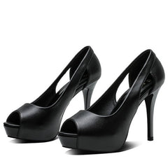 Petite Peep Toe High Heels DS201