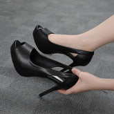 Petite Peep Toe High Heels DS201