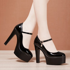 Petite Platform High Heel Pump Shoes AP131
