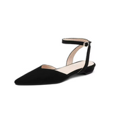 Petite Pointy Ankle Strap Flat Sandal Shoes FS93