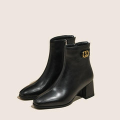 Ladies Petite Size 2 Ankle Strap Short Boots MS161