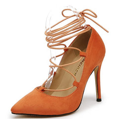 Lace Up High Heel Pumps AS64 for women with small feet