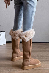 New Fashion Spring Outfit Plush Platform Knee-high Snow Boots