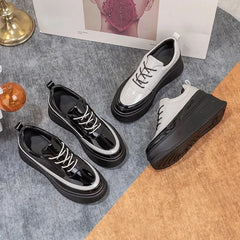 Casual Sneakers Women Trends Chunky Platform Sports Shoes Ladies High Heels Chic Elegant Shoe Flats Thick Bottom