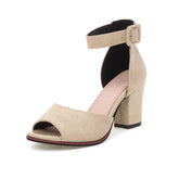 Alison Hayesâ„?Suede Peep Toe Heels