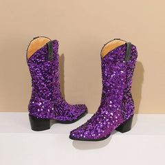 Kenna Sequin Cowboy Boots