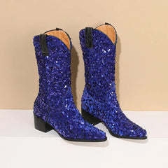 Kenna Sequin Cowboy Boots