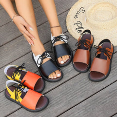 New Ladies Versatile Sandals Women New Summer Soft Sole Comfortable Non Slip Beach Shoes Outdoor Vacation Travel Sandalias Hot