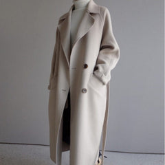 Long wool coat for the winter