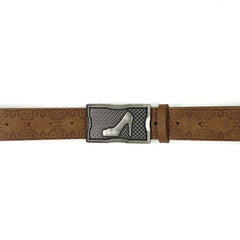 2024 New Gothic Retro High Heels BuckleY2k Belt Waistband Jeans Skirt Dress Women Brown Printed Grunge Belt Accessories