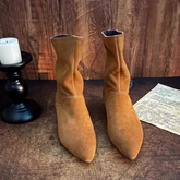 Gwen Slouchy Suede Ankle Boots