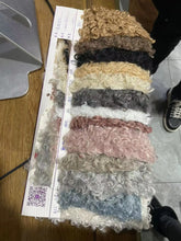 Curly Hair Upper Platform Knee High Boots Block Heels Sweet Plush Round Toe Winter Customized Color Shoes Women Casual Footwear