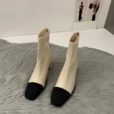 Anja Cap Toe Ankle Sock Boots