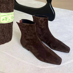 Capucine Faux Suede Ankle Boots