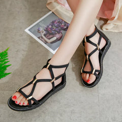 New Flat Sandals Women Soft-soled Comfortable and Lightweight Soft-soled Sandals Women's Sexy Slip-on Shoes Zapatillas De Mujer